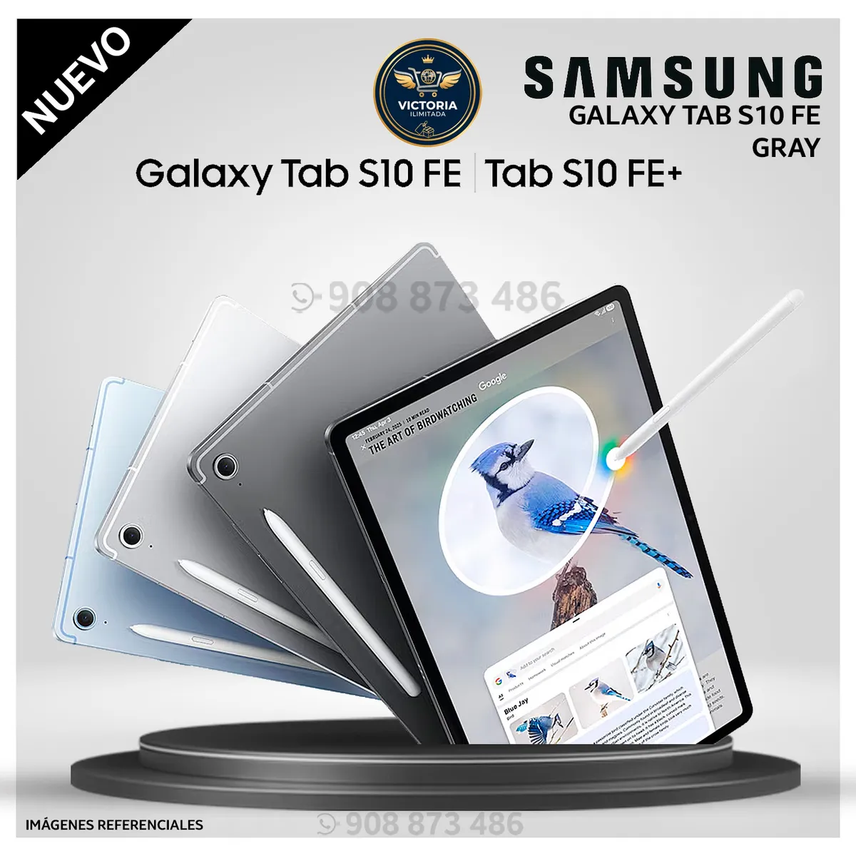 SAMSUNG - Tablet Samsung Galaxy Tab S10 FE 10.9 pulg. WUXGA  256GB 12GB RAM - GRAY