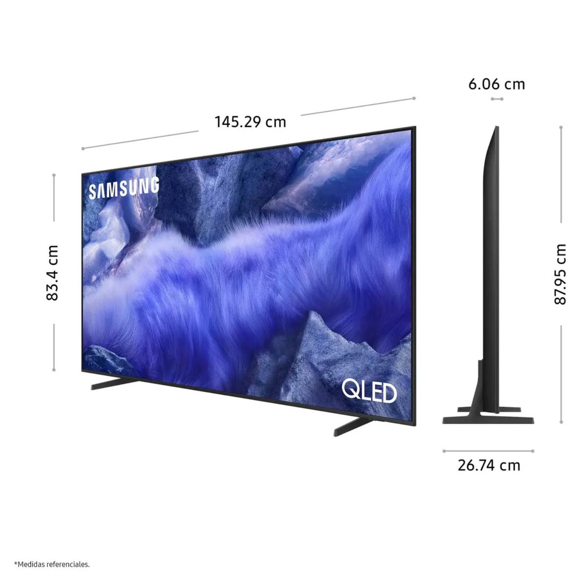 SAMSUNG - Televisor Samsung QLED 65 Visión AI Smart TV QN65QEF1  + Soundbar HW-B400F