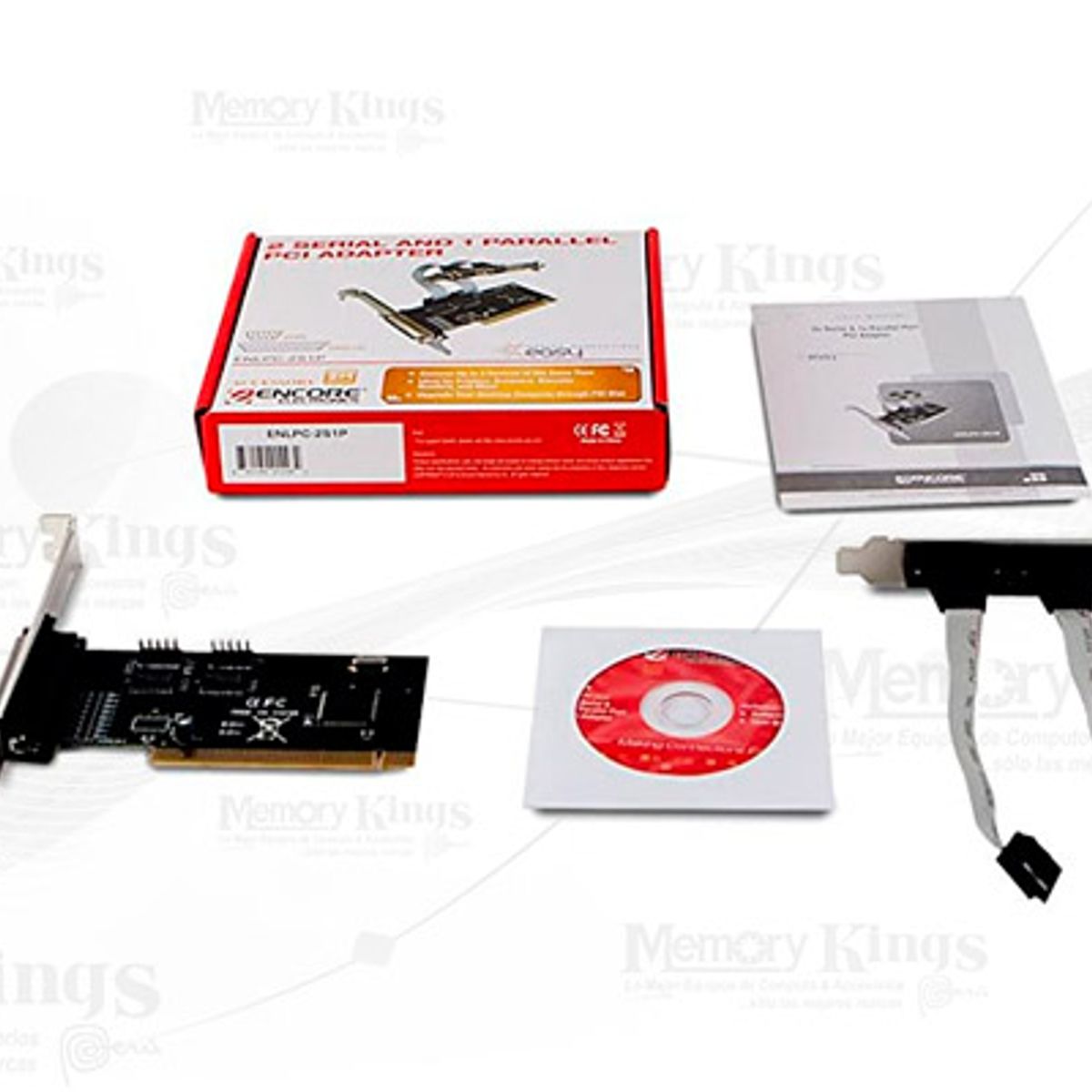 ENCORE ELECTRONICS - Tarjeta PCI Encore ENLPC-2S1P Paralelo + 2 Serial