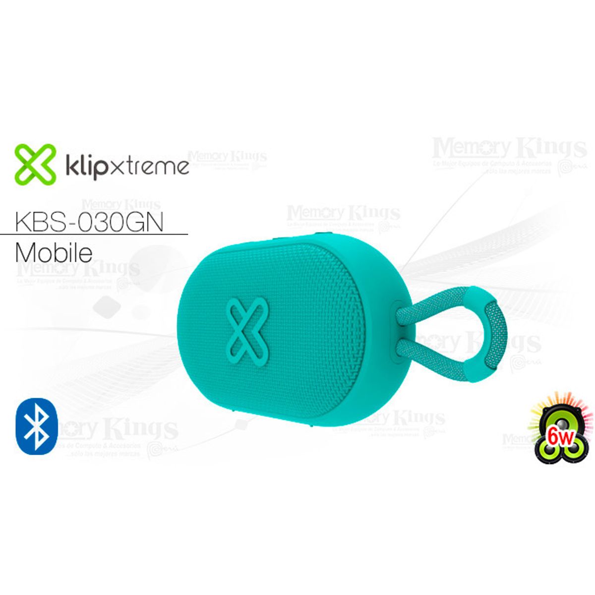 KLIPXTREME - Parlante Klip Xtreme KBS-030GN 6W Green