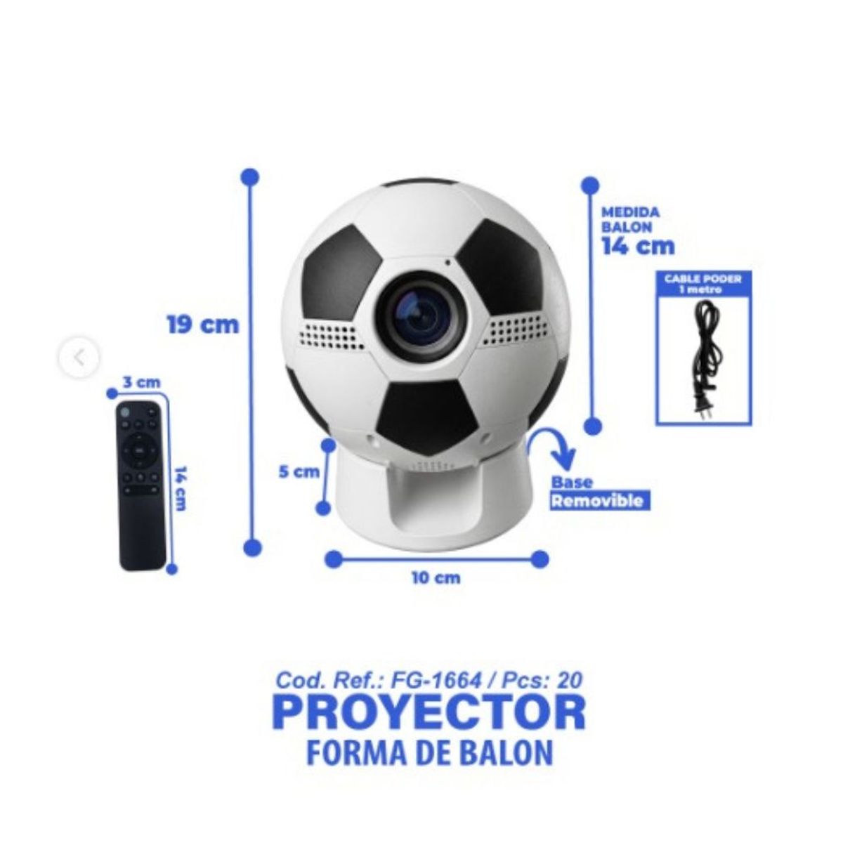 GENERICO - Proyector Multimedia Tipo Balón 4K