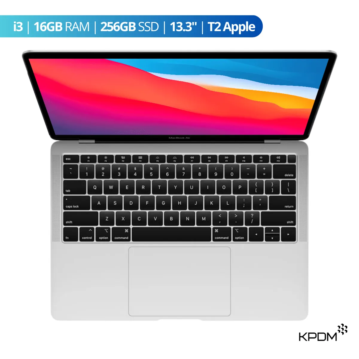APPLE - Laptop MacBook Air 2020 13.3” i3 16GB RAM + 256GB SSD Plateado Reacondicionado Grado A