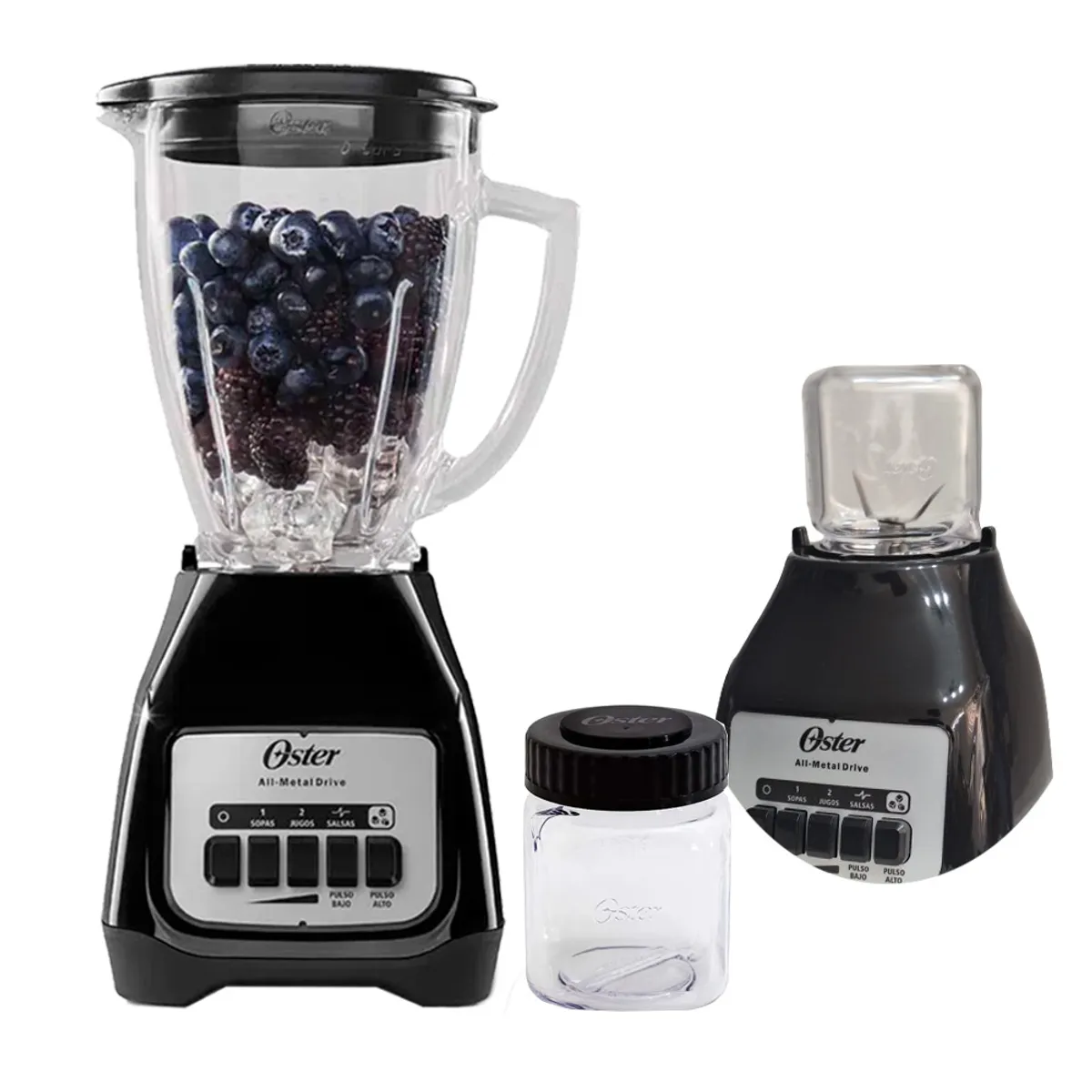 OSTER - Licuadora Oster 550W BLSTKAG-BPB + Mini vaso Picatodo 300 ml de Tritan