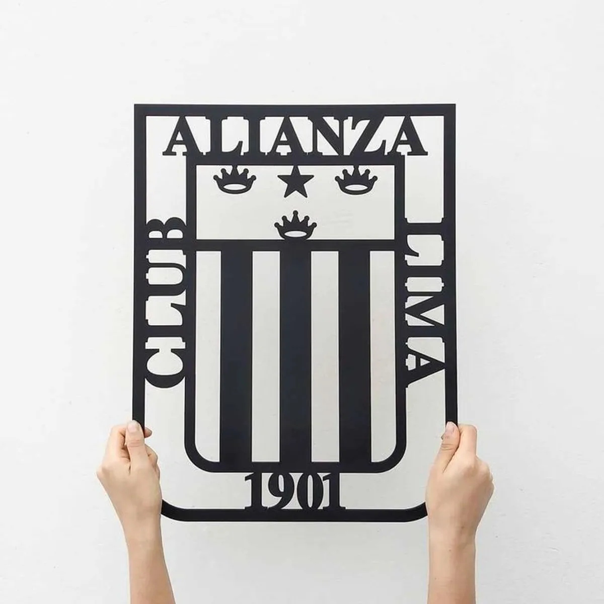 GENERICO - CUADRO ALIANZA LIMA MDF NEGRO