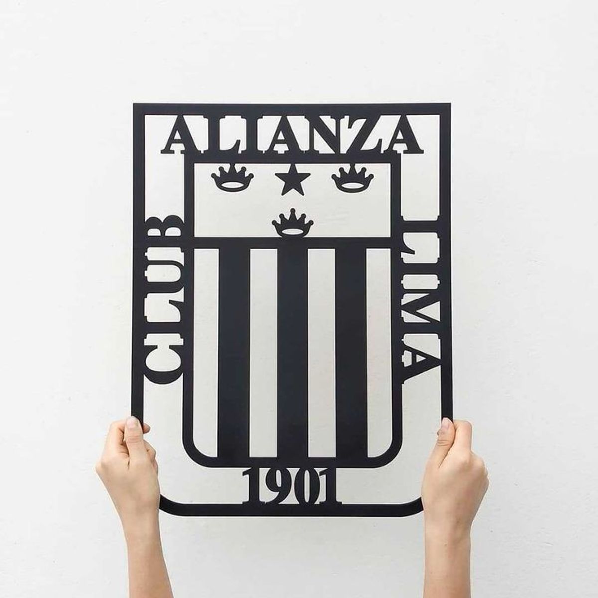 GENERICO - CUADRO ALIANZA LIMA MDF NEGRO