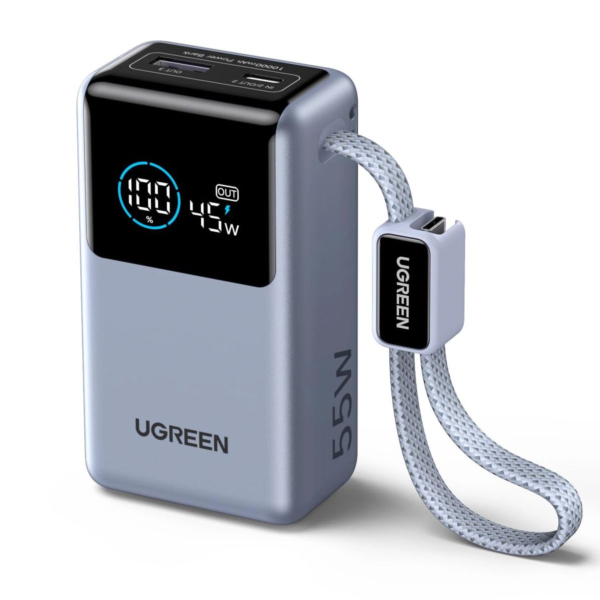 UGREEN - Cargador Portátil Ugreen 55W 10000mAh PB727 Mini Power Bank