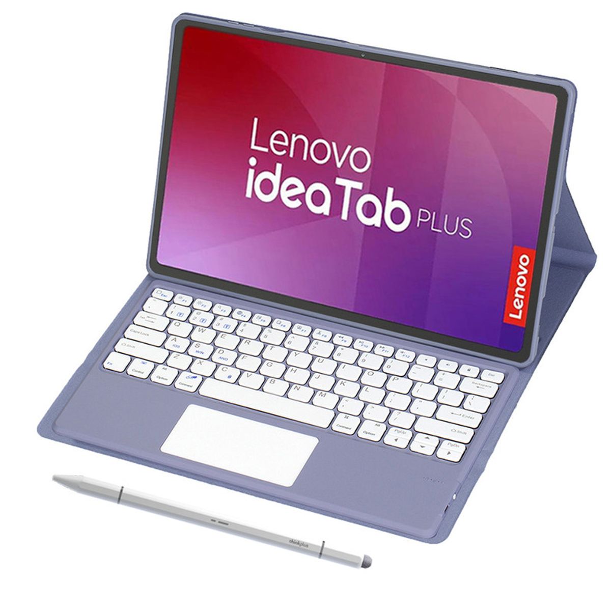 LENOVO - Tablet Lenovo Pad Plus 12 8G+128G 10200mAh de con WiFi - Gris+Teclado Morado Lápiz óptico
