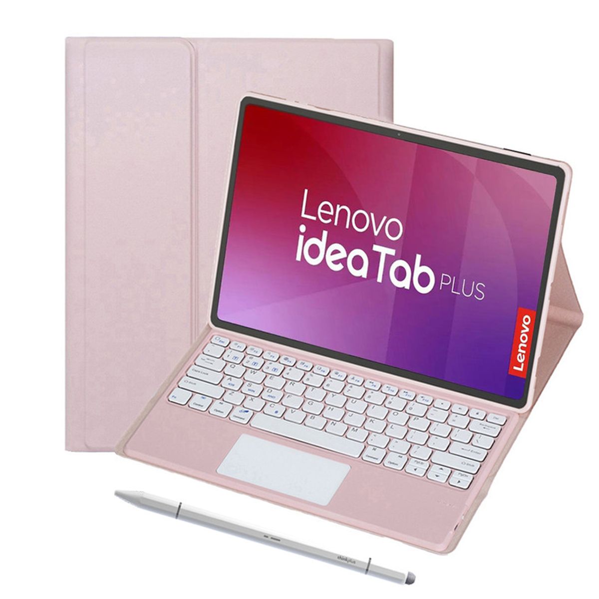 LENOVO - Tablet Lenovo Pad Plus 12 8G+256G 10200mAh de con WiFi - plata+Teclado Rosado Lápiz óptico