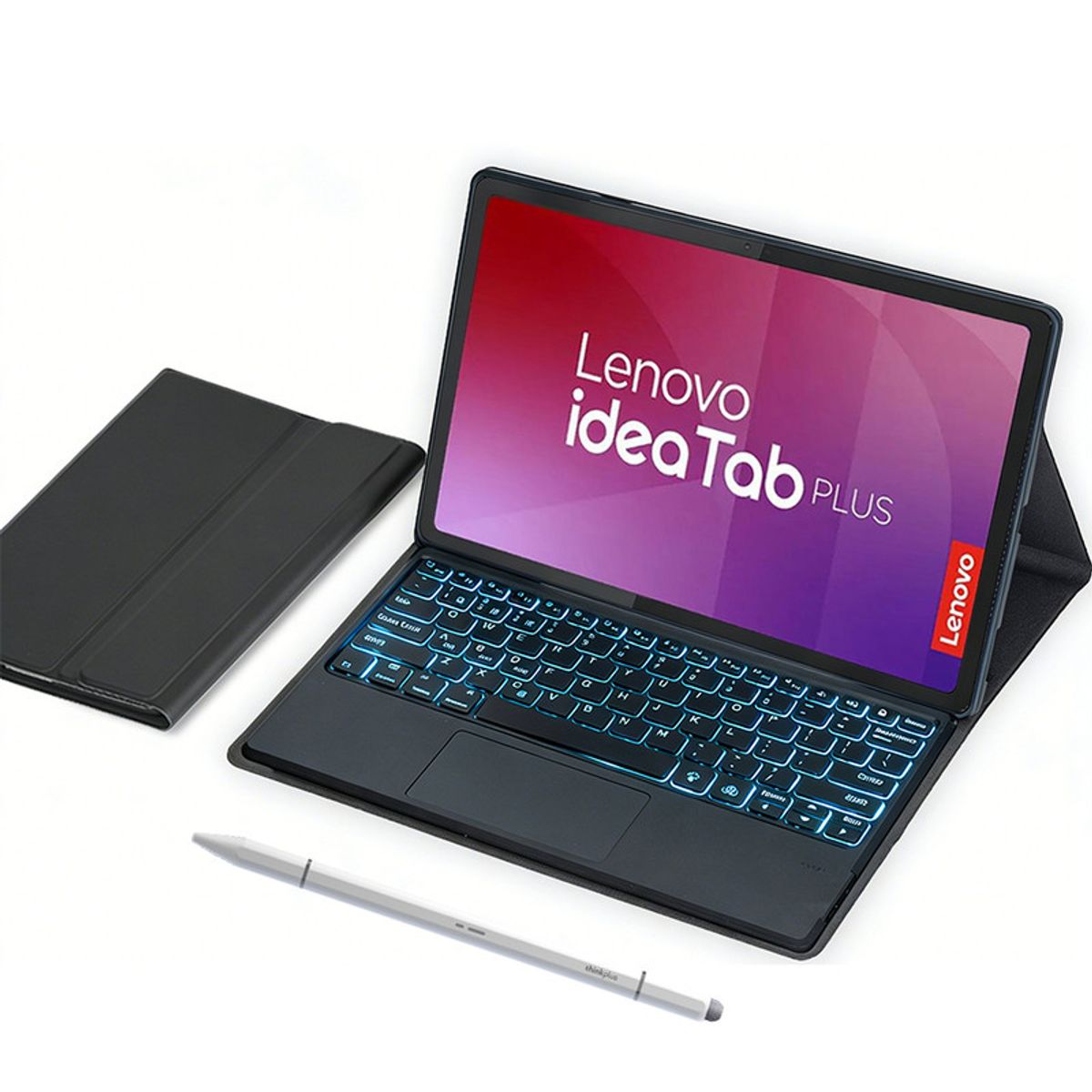 LENOVO - Tablet Lenovo Pad Plus 12 8G+256G 10200mAh de con WiFi - Gris+Negro luminsos teclado Lápiz óptico