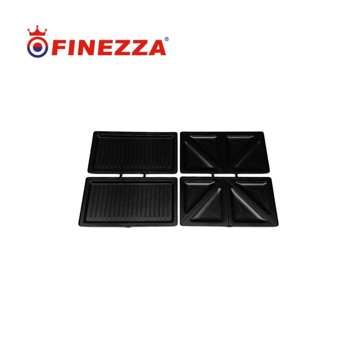 FINEZZA - Waflera Finezza 3 en 1 Placa Intercambiable para Grill y Sandwichera