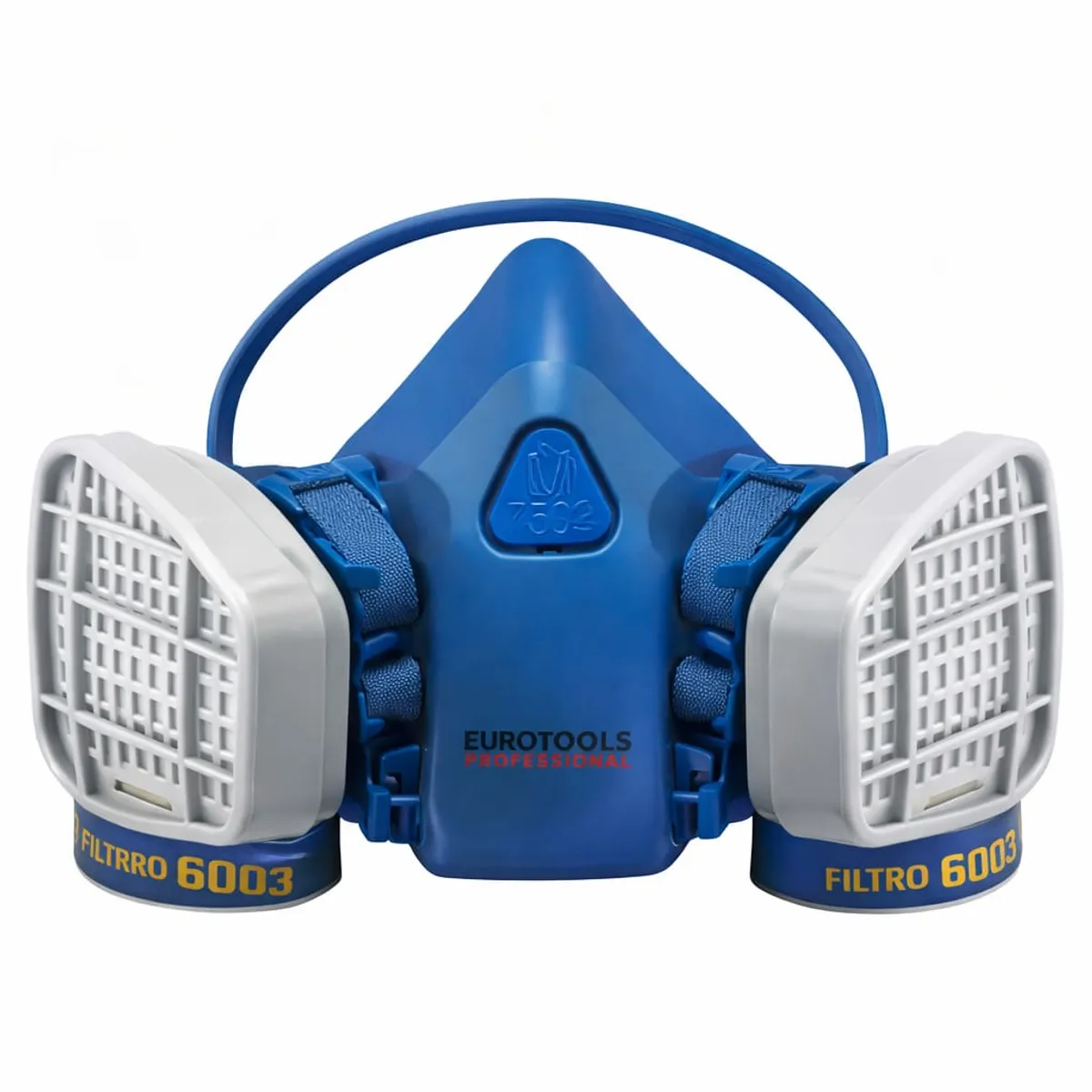 GENERICO - Respirador Mascara Para Gases Tóxicos con Filtros 6003 Profesional Reutilizable EUROTOOLS