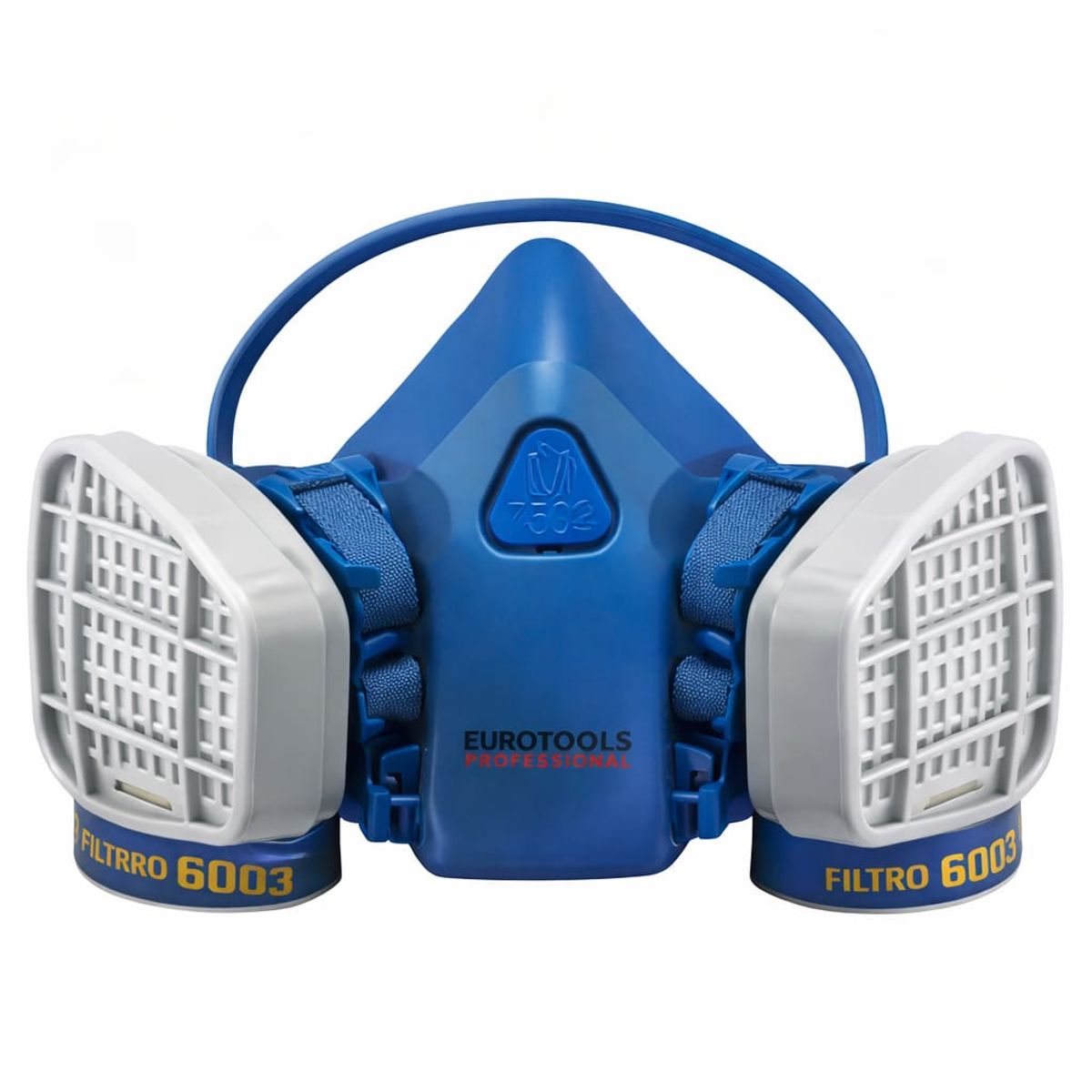 GENERICO - Respirador Mascara Para Gases Tóxicos con Filtros 6003 Profesional Reutilizable EUROTOOLS