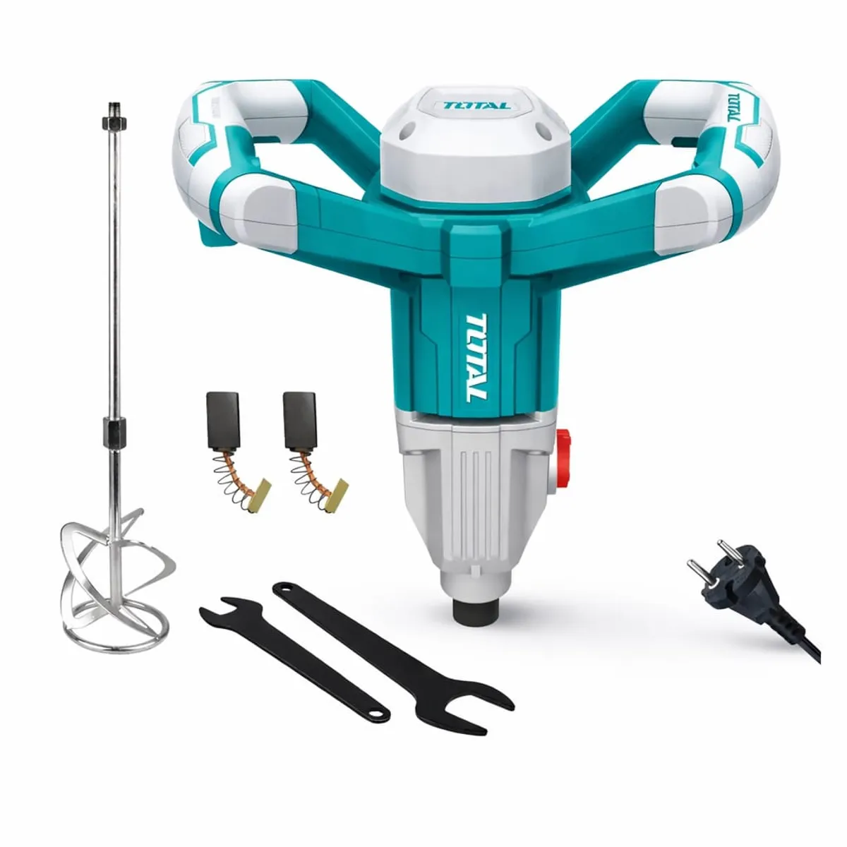TOTAL TOOLS - Mezcladora y Batidora de Cemento y Pintura 1400w TOTAL TD614006