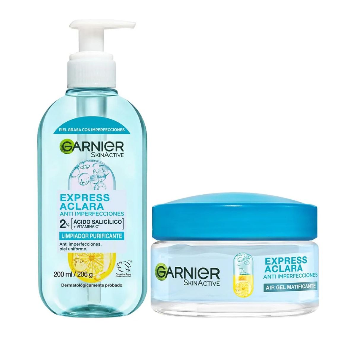 Garnier - Garnier Anti Imperfecciones Gel Limpiador Purificante + Gel Matificante
