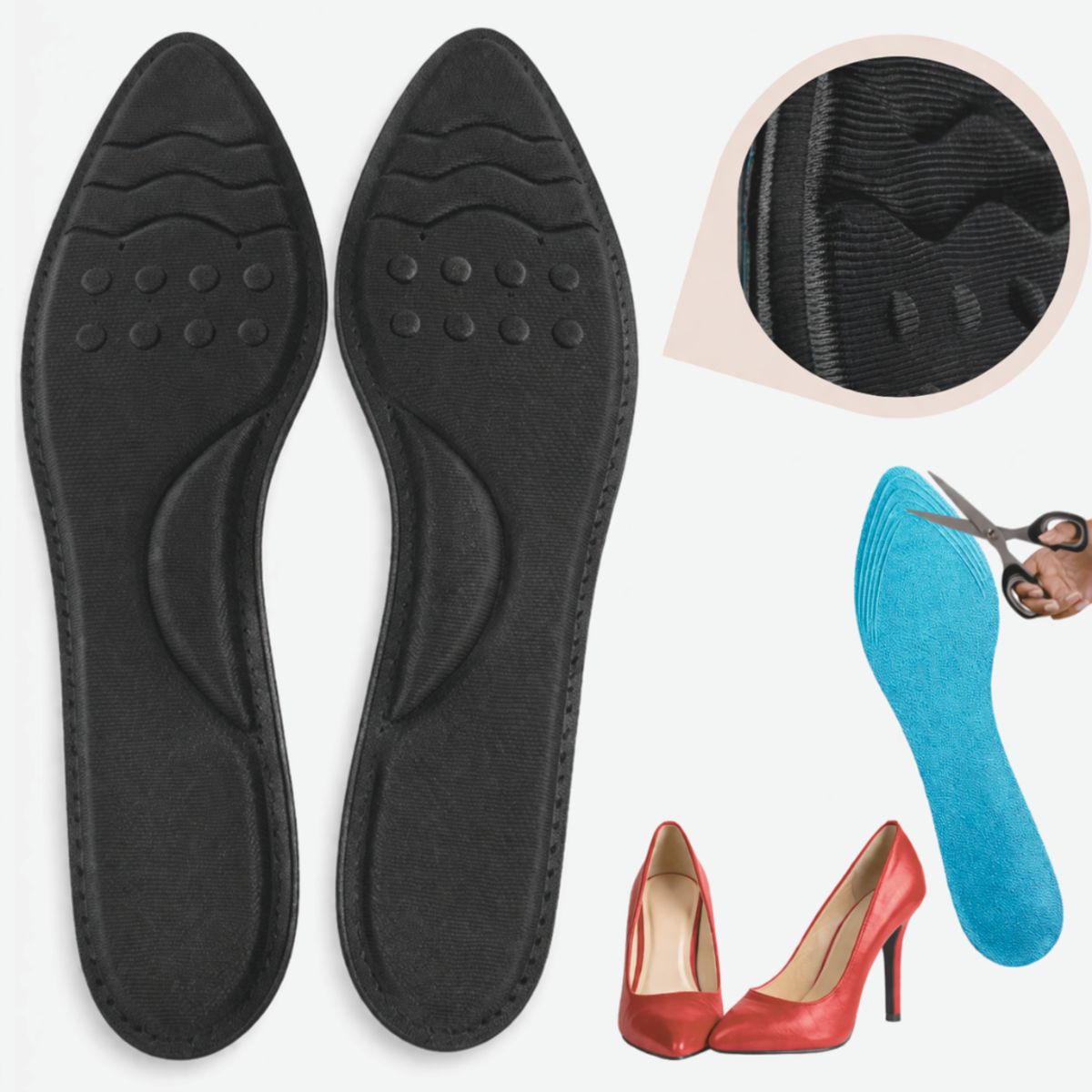 GENERICO - Plantillas acolchadas para stilettos y tacones antideslizantes comodidad
