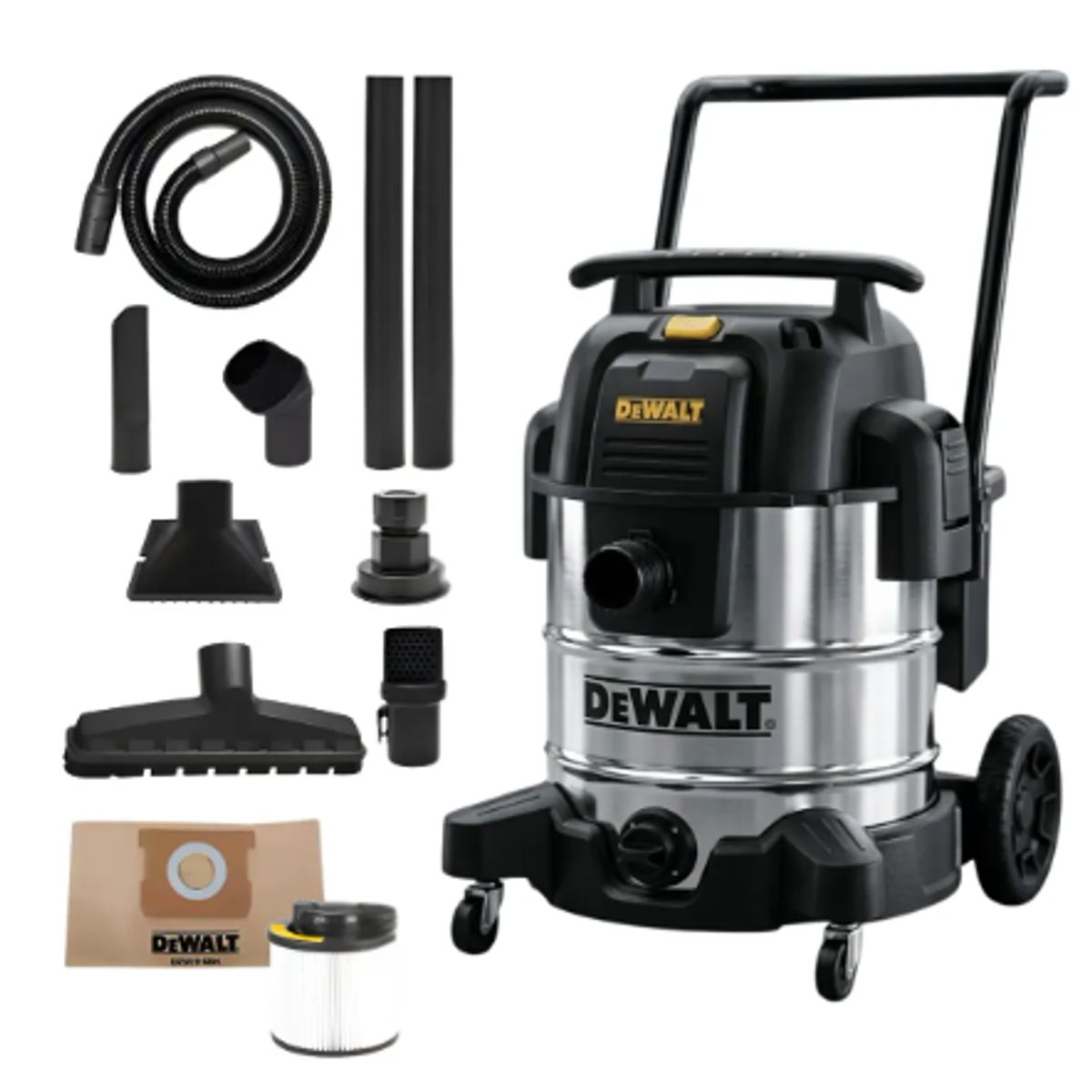 DEWALT - Aspiradora Y Sopladora De Polvo Y Liquido 50 Litros 1300W Dewalt