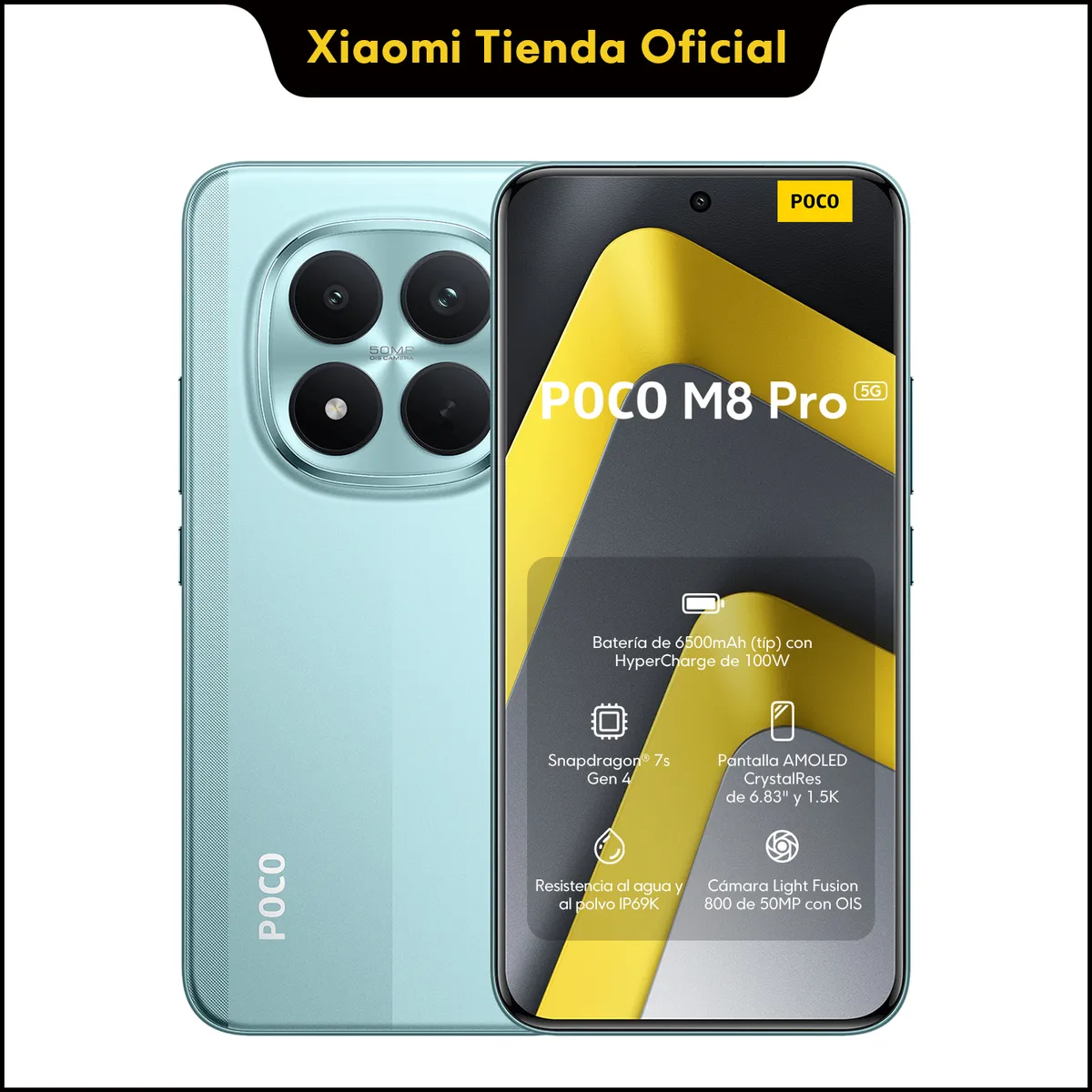POCO M8 Pro 5G Verde 12 GB + 512 GB, marca XIAOMI - Foto Principal