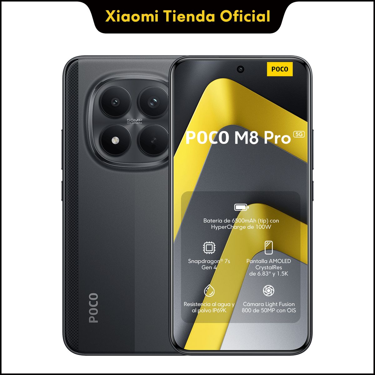 XIAOMI - POCO M8 Pro 5G Negro 12 GB + 512 GB