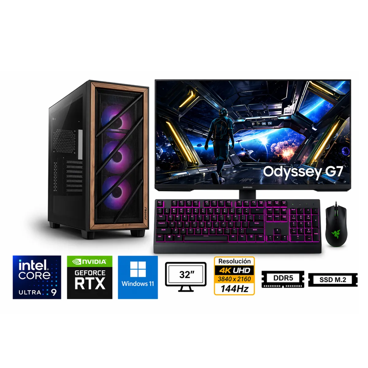 GENERICO - Pc Core Ultra 9 285K Propc Flux Pro 32-2Tb-32" Geforce Rtx 5090 32Gb, W11Pro