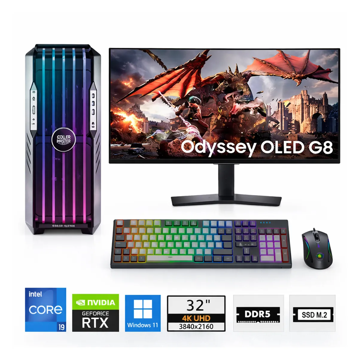 GENERICO - Pc Core I9-14900Kf Propc Haf 700 Evo Titanium 32-2Tb-32" Geforce Rtx 5090 32Gb, W11Pro