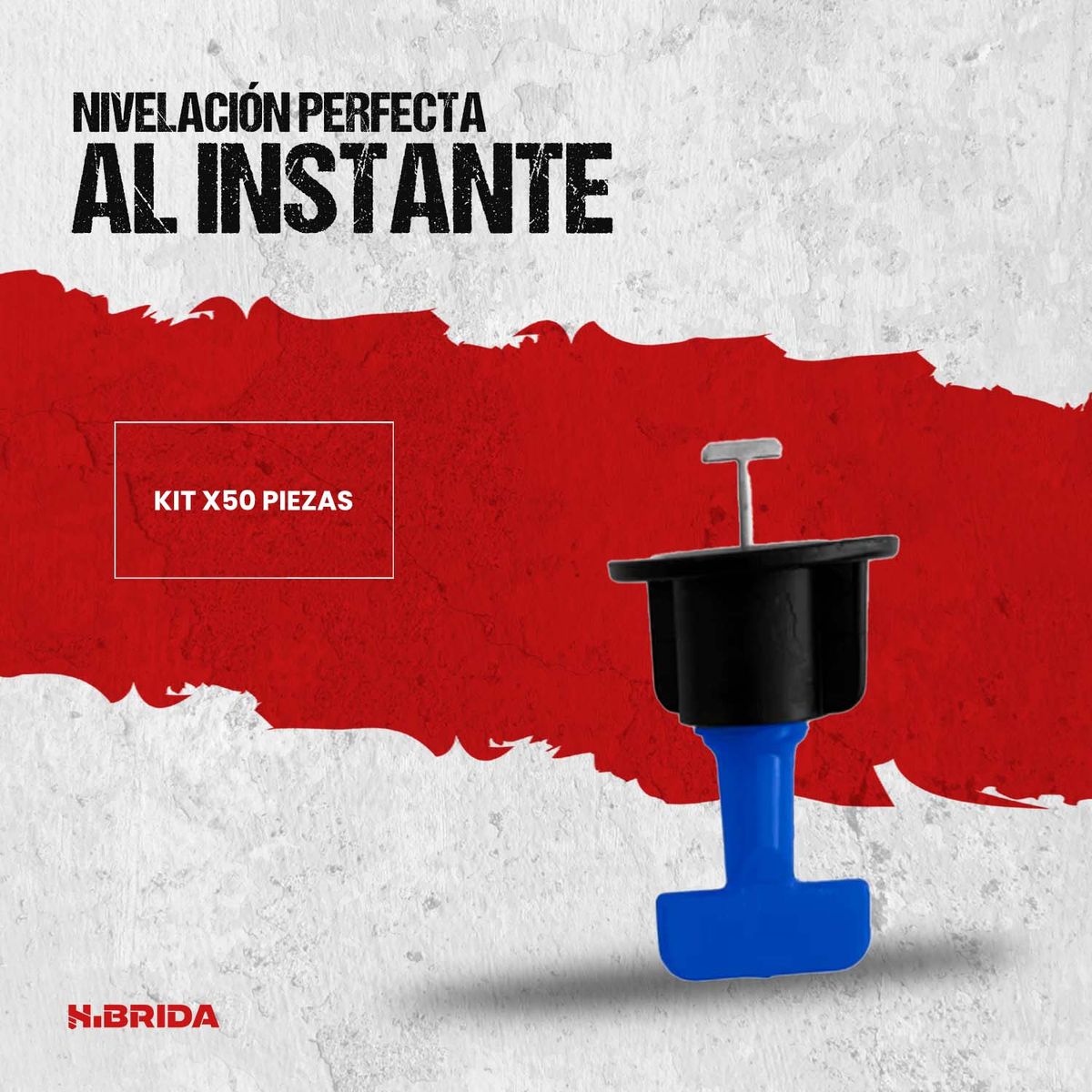 GENERICO - KIT INSTALACIÓN NIVELADOR CERÁMICA 50PC WADFOW WXZ5001