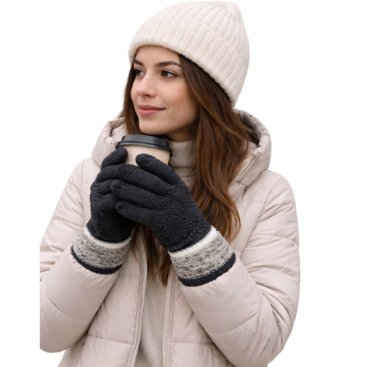 GENERICO - Guantes de invierno Casual Afelpado