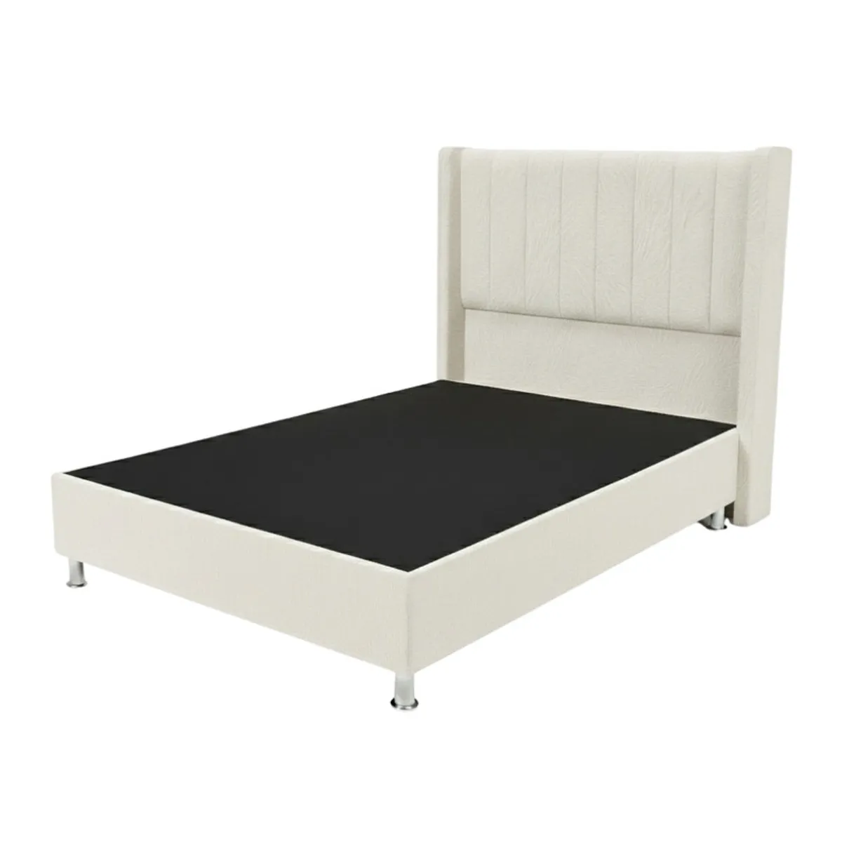 TODO SOBRE HOGAR - Cama Box Tarima Essenza + Cabecera Duna 1.5 Plazas - Blanco