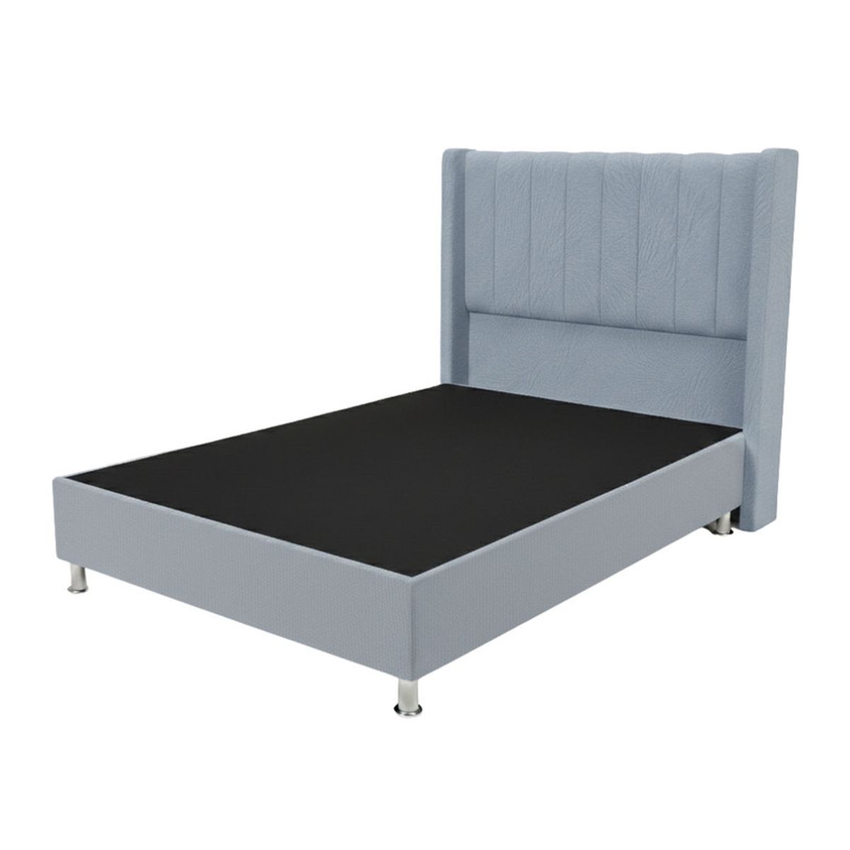 TODO SOBRE HOGAR - Cama Box Tarima Essenza + Cabecera Duna 1.5 Plazas - Gris Claro