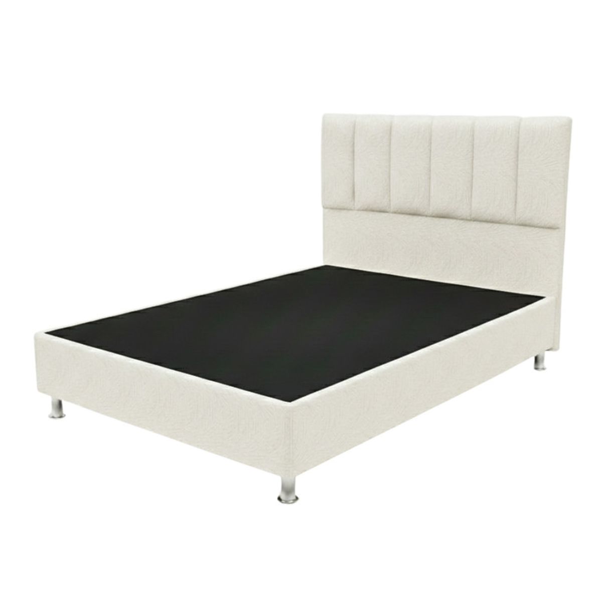 Cama Box Tarima Essenza + Cabecera Malva 1.5 Plazas - Blanco, marca TODO SOBRE HOGAR - Foto 2