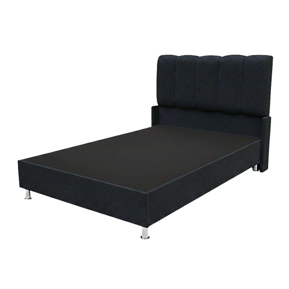 Cama Box Tarima Essenza + Cabecera Nube 2 Plazas - Negro, marca TODO SOBRE HOGAR - Foto 2