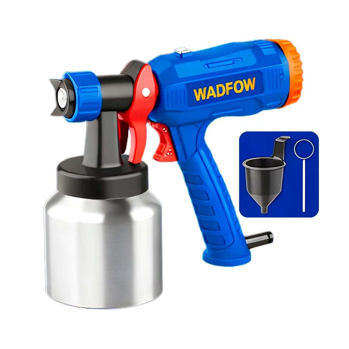 GENERICO - PISTOLA PINTAR 500W VASO ALUMINIO 800ML WADFOW WEG1A181