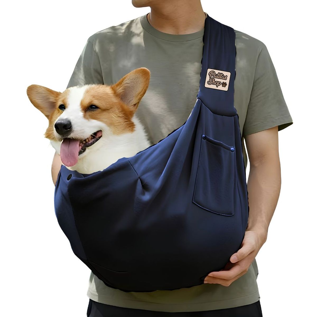GENERICO - BOLSO Transportador para Mascotas Pequeñas y Medianas AZUL