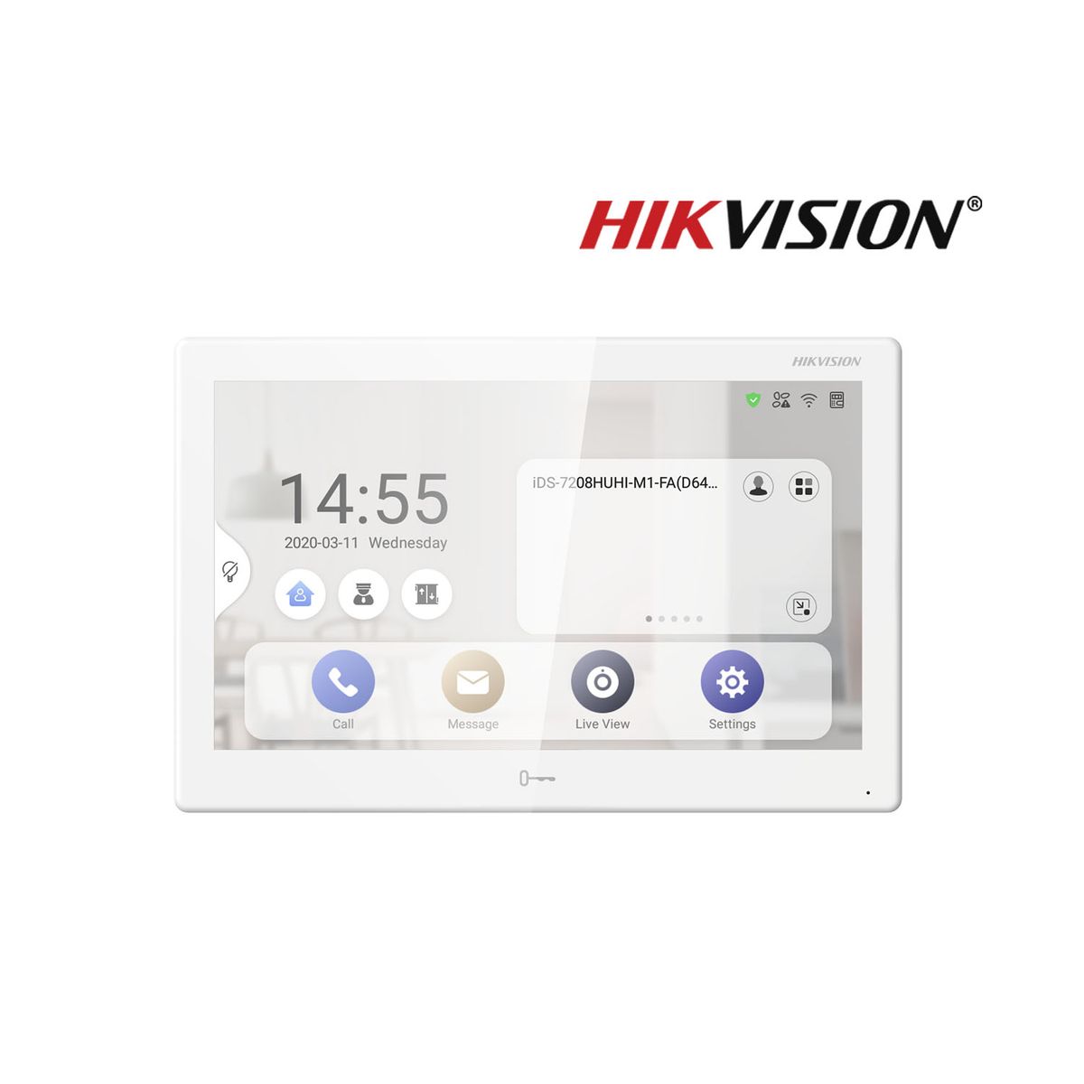 HIKVISION - Monitor para Videoportero DS-KH9510-WTE1 Hikvision Pantalla táctil 10 Control App