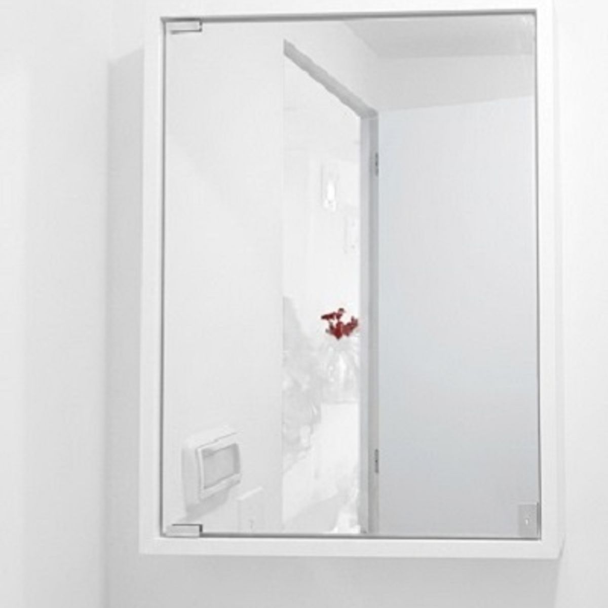 PELIKANO - mueble organizador con espejo blanco armado y listo