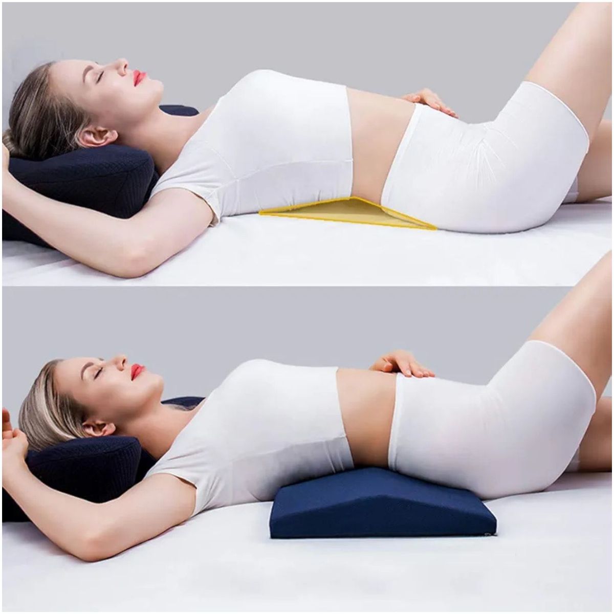DAUER - Almohada para Soporte Lumbar 60 cm Multifuncional Alivio al dormir