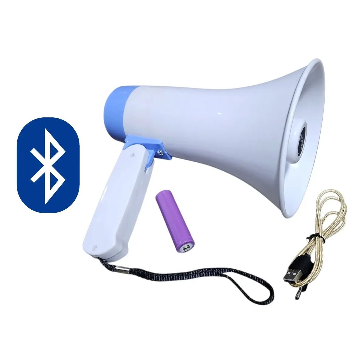 OEM - Megáfono Inalambrico Portátil Recargable Celeste