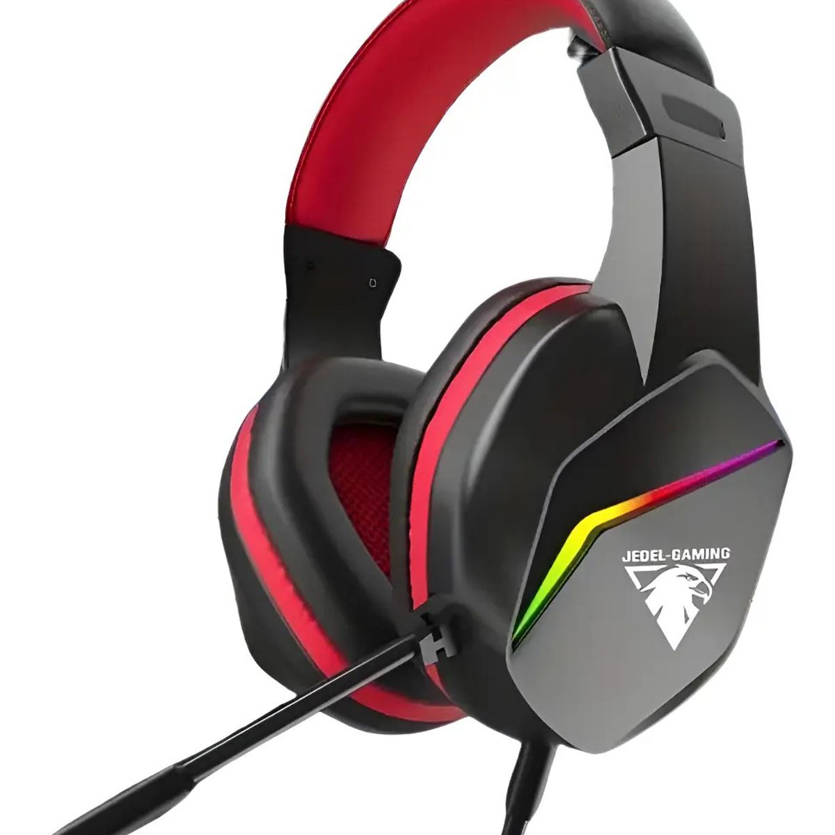OEM - Audífonos Con Micrófono Gamer Luces RGB Negro