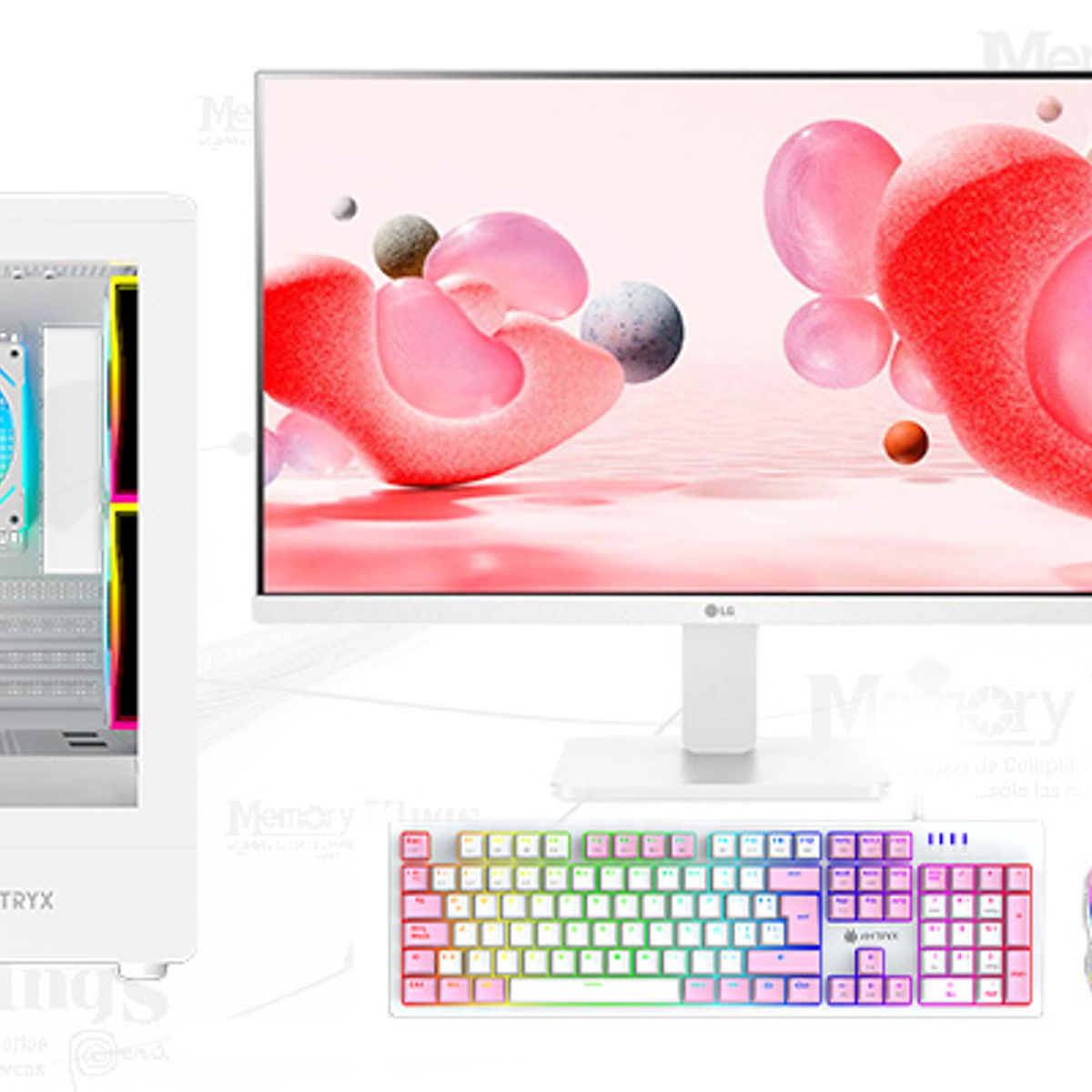 INTEL - Computadora Intel Core i3-12100F 16GB 500GB SSD 32" GT 710 2GB Windows 11 Pro
