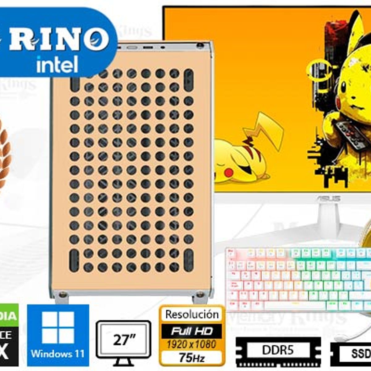 INTEL - Computadora Intel Core Ultra 7 265K 16GB 1TB SSD 27" Intel Graphics Windows 11 Pro