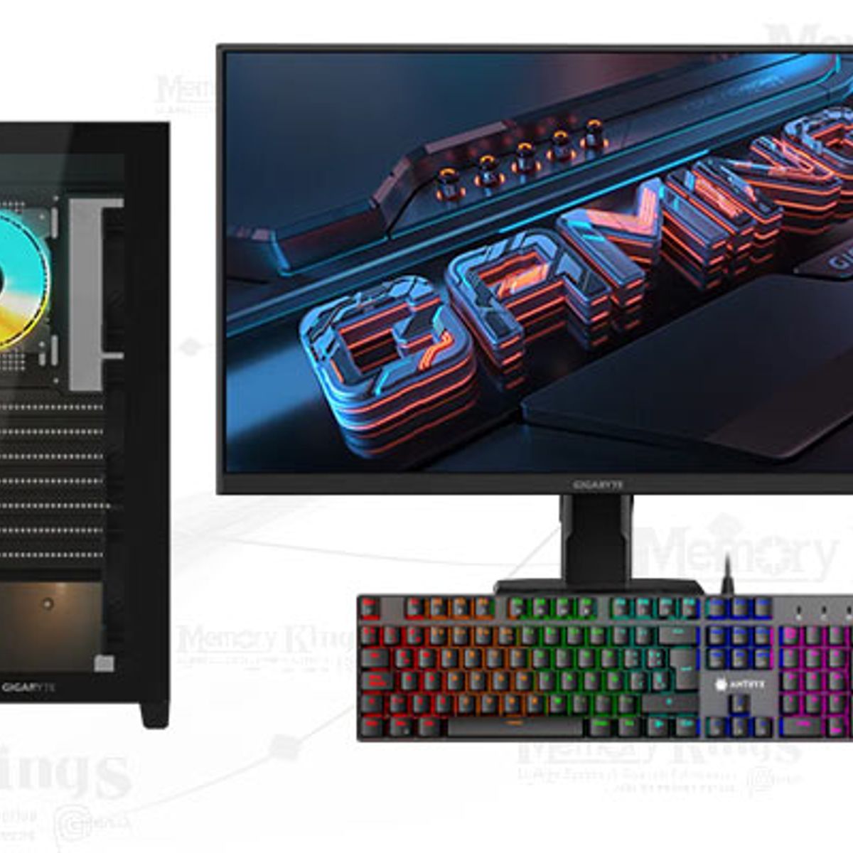 INTEL - Computadora Intel Core i3-12100F 16GB 512GB SSD 22" GT 710 2GB Windows 11 Pro