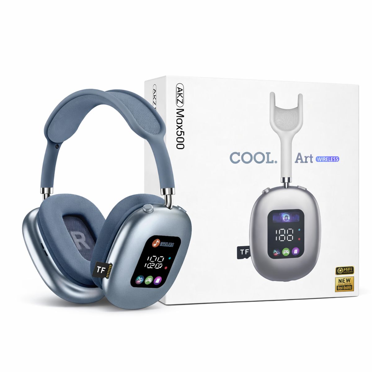 Audífonos Bluetooth Pantalla Táctil Plegable Over-Ear, marca OEM - Foto 2
