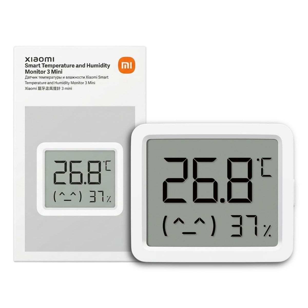 XIAOMI - Higrometro Xiaomi Monitor 3 mini Medidor Humedad y Temperatura Bluetooth
