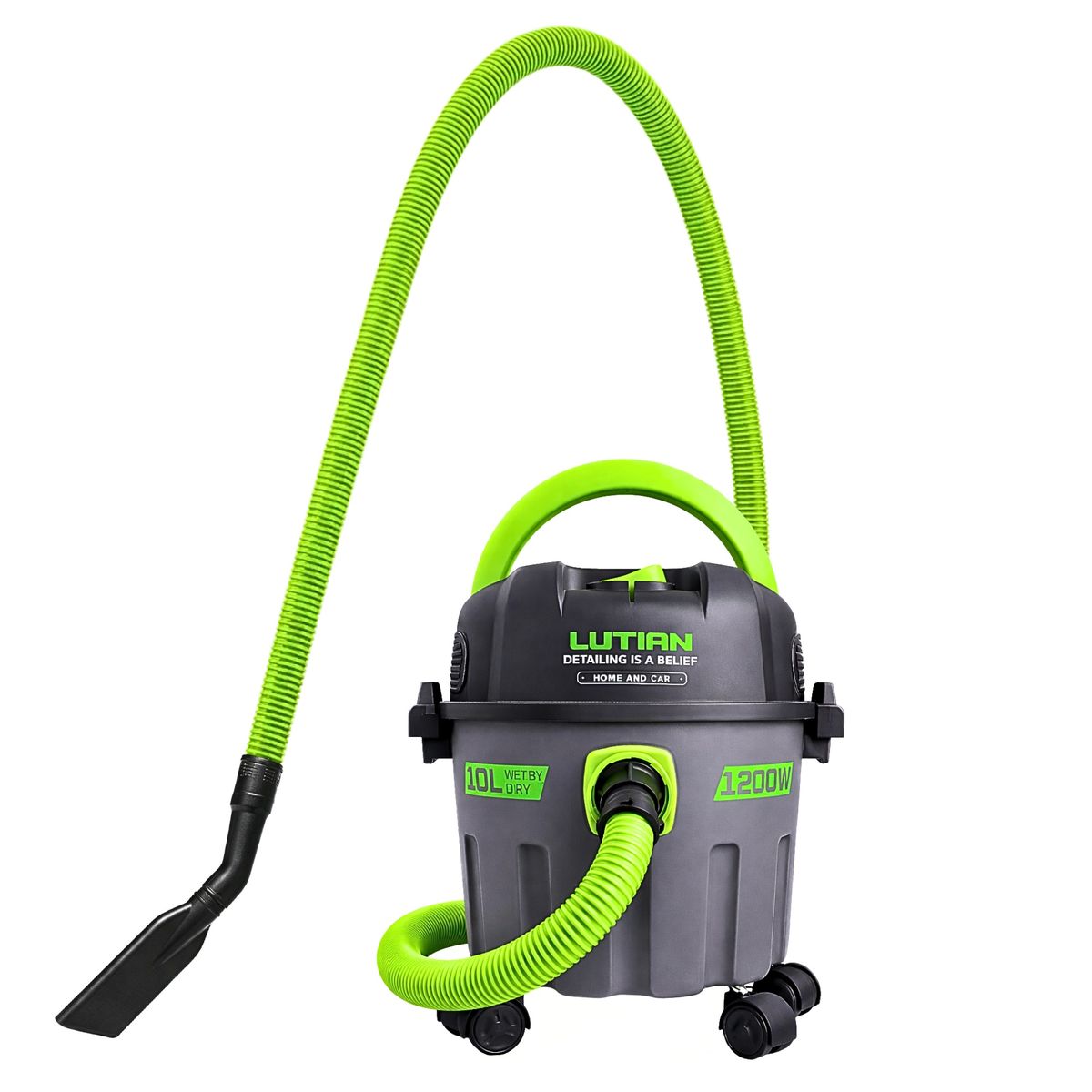 GENERICO - Aspiradora sopladora de polvo y liquido 10 litros 1200W LUTIAN PREMIUM LCT-1200-10