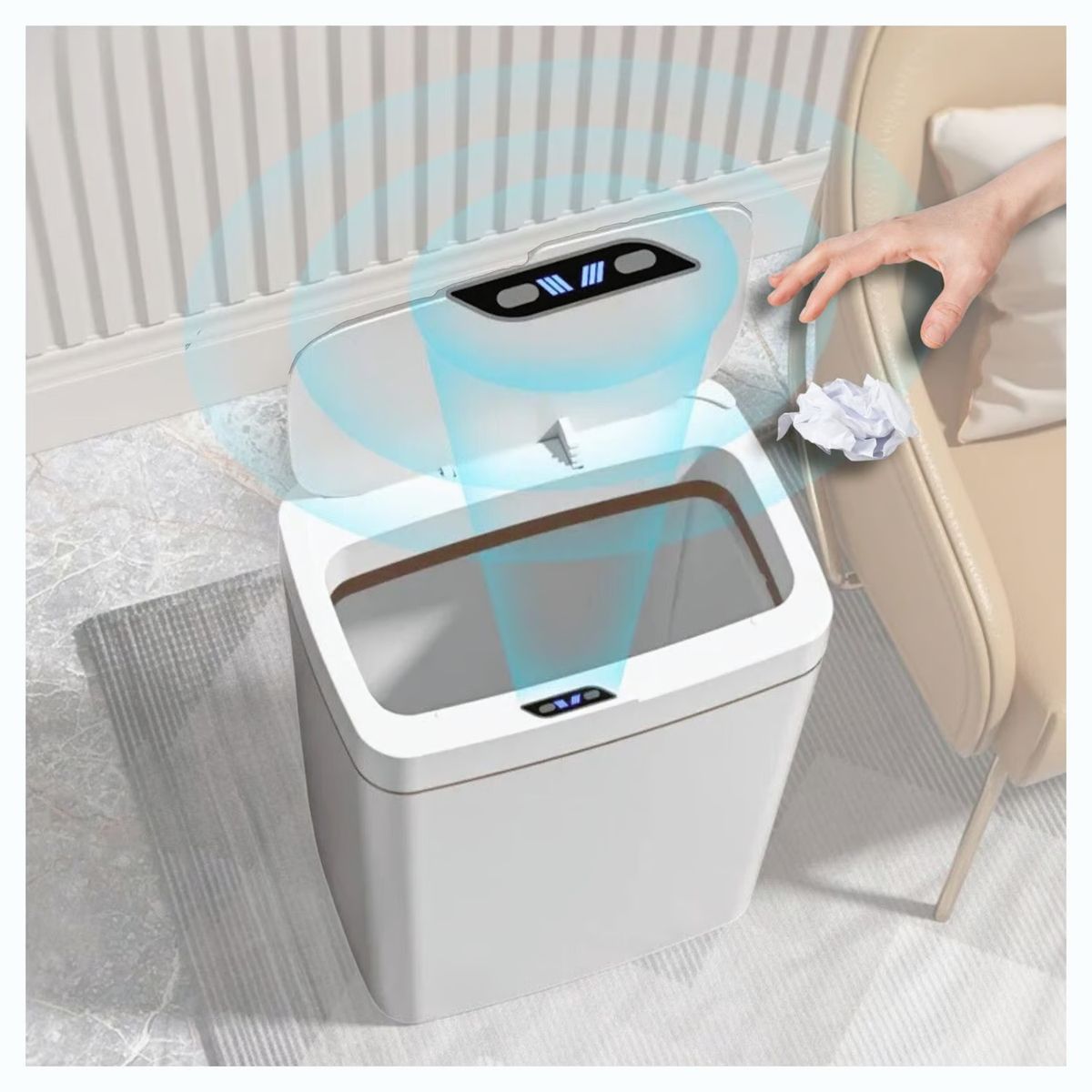 GENERICO - Tacho Smart Inteligente con Sensor Automatico BLANCO