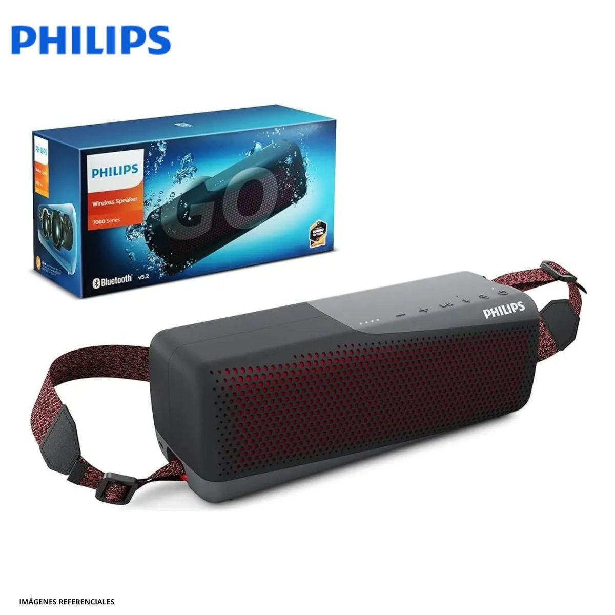 PHILIPS - Parlante Bluetooth Philips TAS7807B 40W Portátil IP67