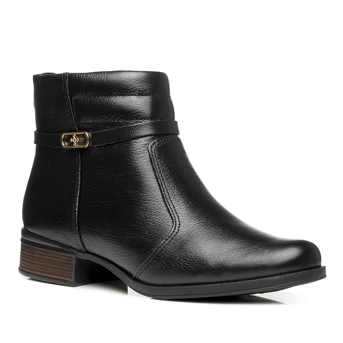 PEGADA - BOTIN MUJER PEGADA CUERO VESTIR PRETO 282014-02