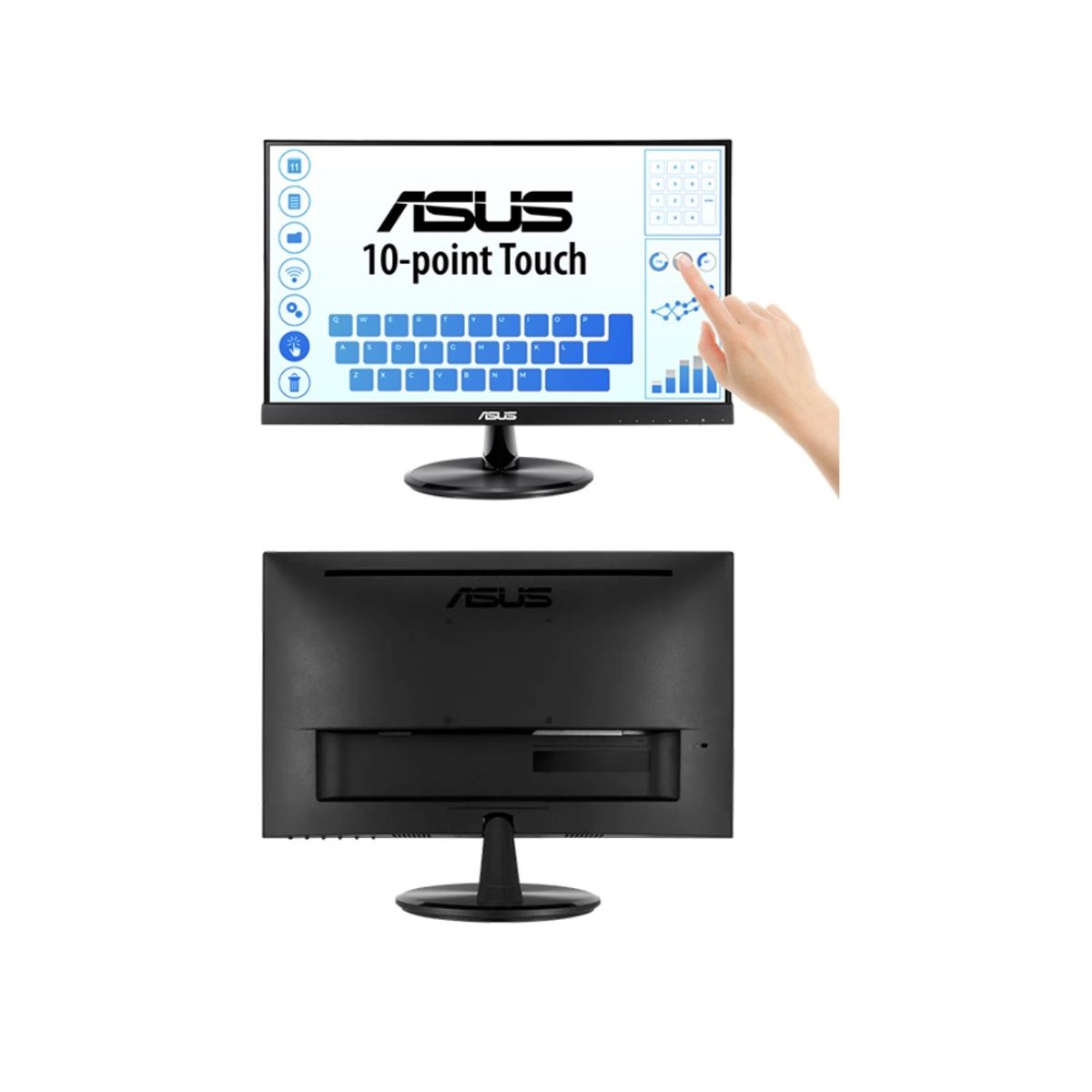 ASUS - Monitor Multitactil ASUS VT229H 21.5 Pulg FHD IPS 1920x1080 HDMI VGA