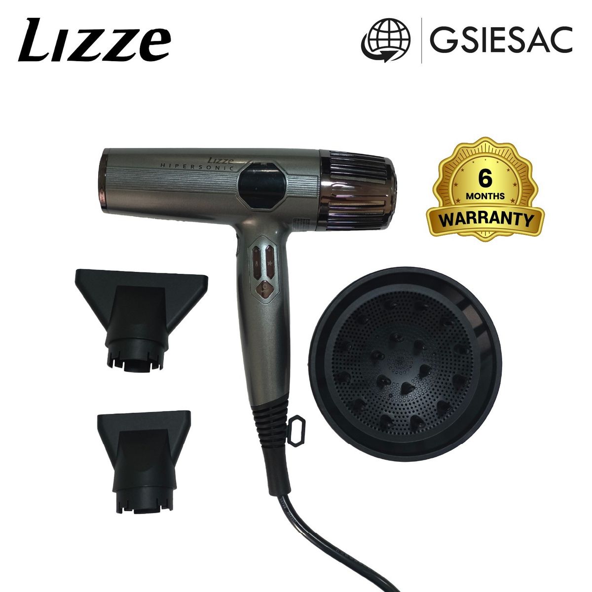 LIZZE SECADOR DE CABELLO PROFESIONAL HIPERSONIC 2600, marca LIZZE - Foto Principal