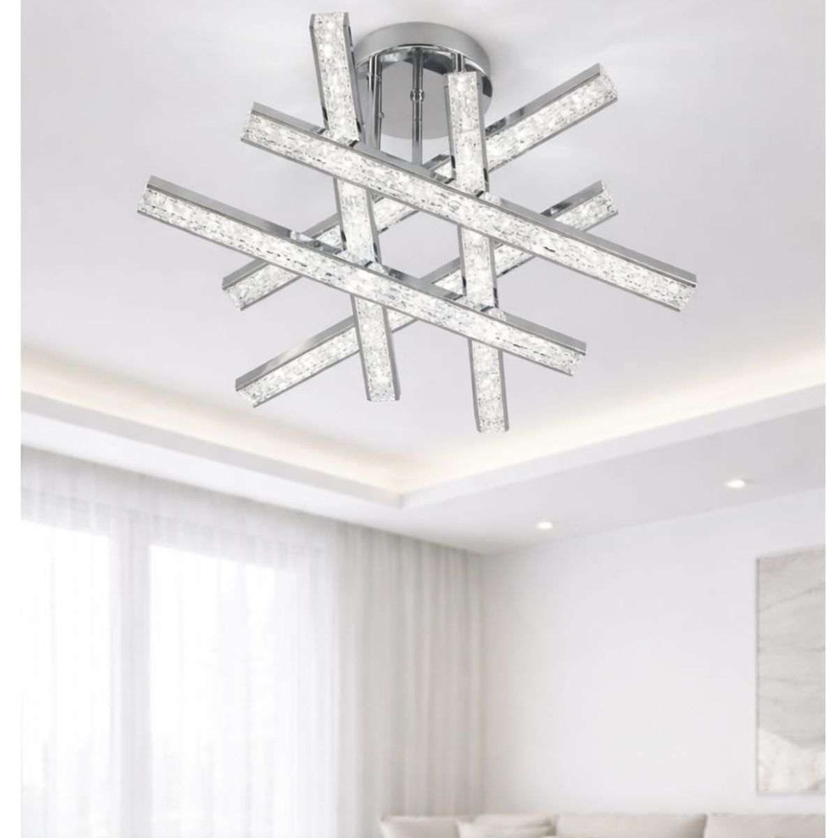 GENERICO - Lámpara Prisma plateado