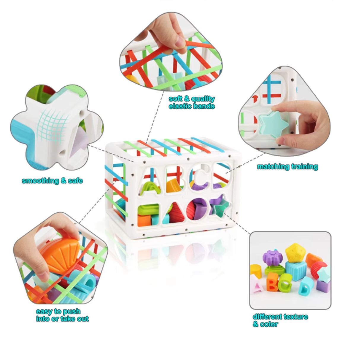 GENERICO - Cubo de Actividades Sensorial Didáctico para Niños